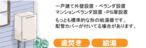 据置き給湯器の交換